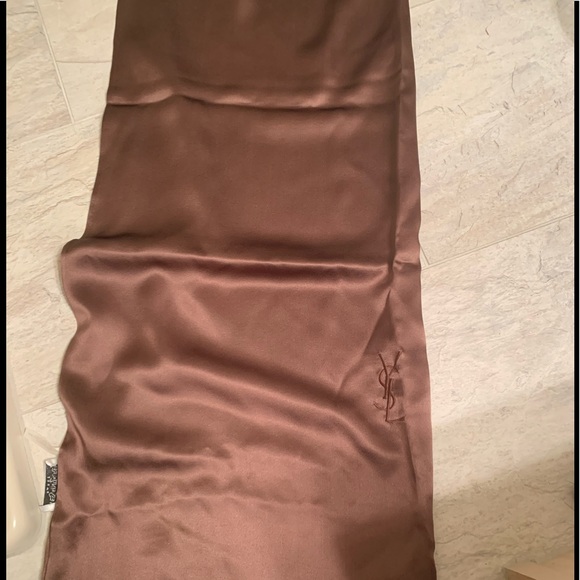 Vintage Yves Saint Laurent Paris Made in France 100% Silk Scarf - Picture 1 of 9